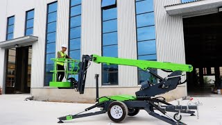 JOVOO T10Li 10m Towable Boom Lift Demo Video