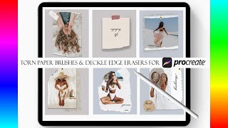 Procreate Brush Set: Torn Paper Kit for Procreate