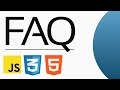 Build an FAQ Component (HTML/CSS/JS)
