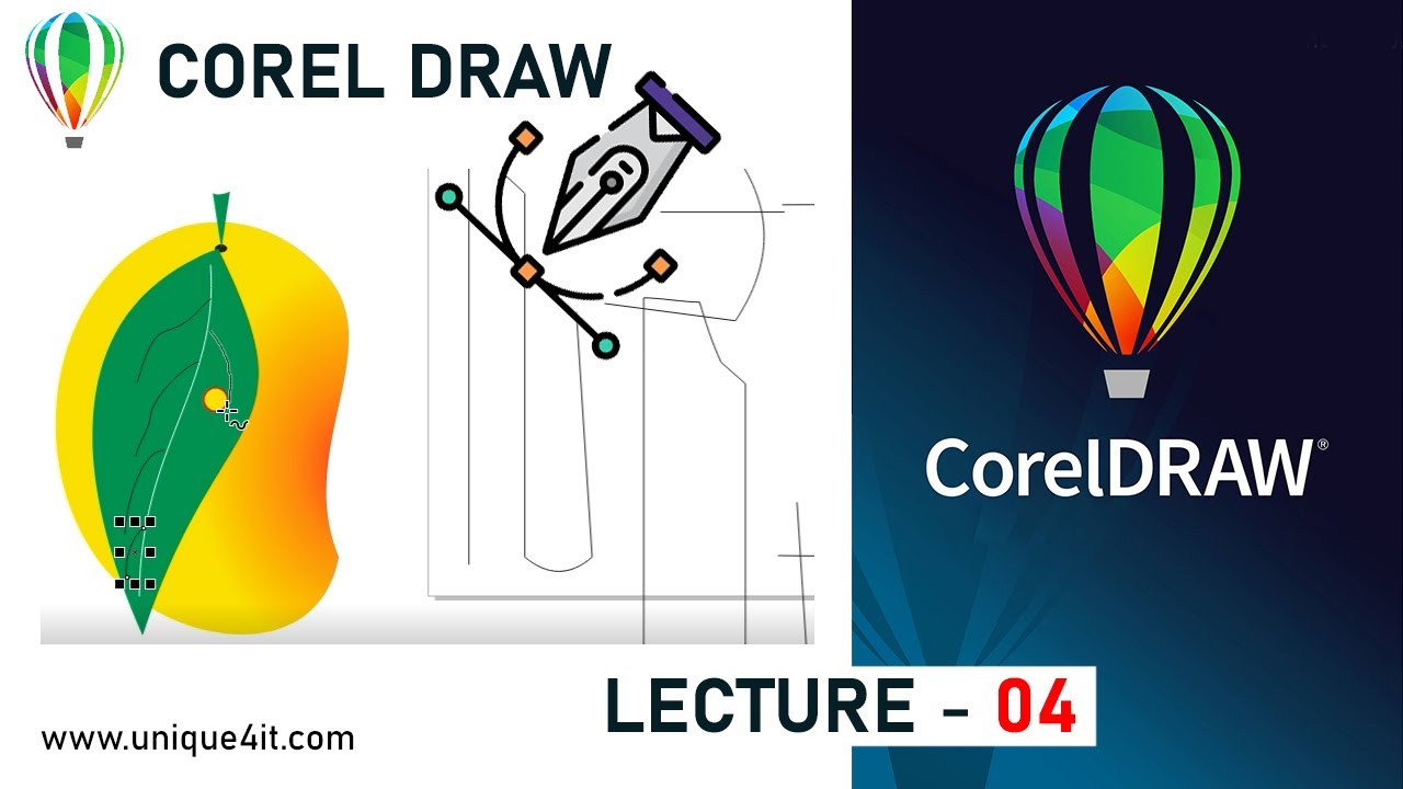 Corel Lecture - 4 , Free Hand, Bezier, 2-Point Line, Spline, Polyline ...