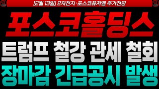 [포스코홀딩스 포스코홀딩스주가전망 포스코홀딩스주가] [포스코퓨처엠 주가전망]🔴장마감 긴급속보! 트럼프 철강 관셈 철회!? [2차전지 주가전망]