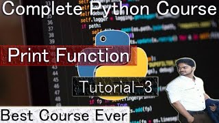 Print Function in python(Hindi) | Complete Python Course (2021) | python 3.9 IDLE