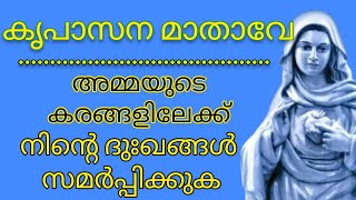 നിന്റെ ദുഃഖങ്ങൾ അമ്മയുടെ കരങ്ങളിലേക്ക് സമർപ്പിക്കുക🙏🏻