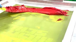 Simulated Spot Process!!! Manual Screen Printing (Richter Scale)