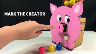 How to make GumBall Candy Dispenser from Cardboard DIY