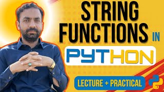 Lec-13: String function in python | Python full Course