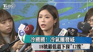 冷颼颼！　冷氣團發威　18號最低溫下探「12度」