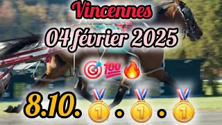 ♦️Direction Quinte demain Vincennes🎖04/02/2025