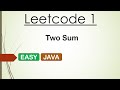 Leetcode 1 Two Sum (Java) - BEGINNER FRIENDLY