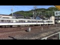 jr西日本　体質改善色115系　笠岡駅発車