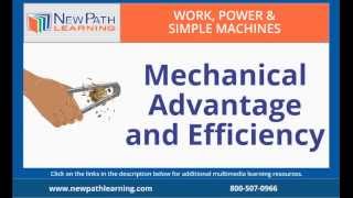 Work, Power & Simple Machines - Mechanical Advantage and Efficiency
