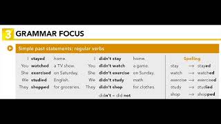 U14.3 GRAMMAR FOCUS