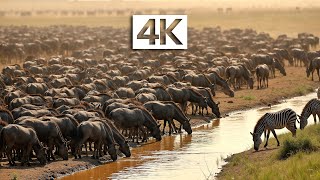 4K WILD AFRICA – Breathtaking Wildlife \u0026 Powerful Predators with Relaxing Music