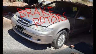 1997 Ford EL Fairmont Front And Rear Brake Rotor Change DIY