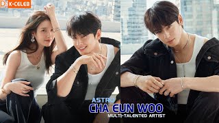 In the latest photo shoot, Cha Eun Woo and IU have unique visual chemistry.