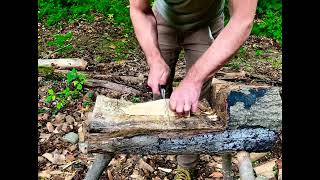 Spoon Carving - Axing Out the Blank