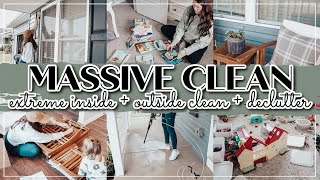 MASSIVE INSIDE + OUTSIDE CLEAN DECLUTTER & ORGANIZE | DAYS OF SPEED CLEANING MOTIVATION