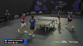 Harimoto/Matsushima vs Pistej/Kim | MD R16 | WTT Star Contender Doha 2025