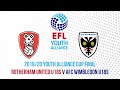 2019/20 Youth Alliance League Cup Final | Rotherham United U18s v AFC Wimbledon U18s