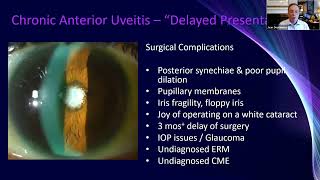 Uveitis Webinar - 18 (Steroids and Uveitis)