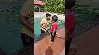 Naksh enjoying the water on 1/1/22