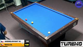 Czech Championship | 1-cushion | MT | Miroslav Bača v Miroslav Andrejovský