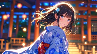 BEAUTIFUL GIRL IN THE SUMMER FESTIVAL, 🌸JAPANESE ANIME SOUND 🌸