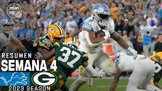 Detroit Lions vs. Green Bay Packers | Semana 4 NFL 2023 | Resumen - Highlights | 28 Sep, 23