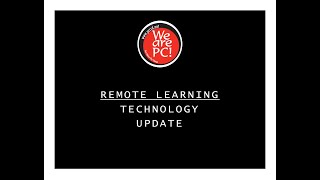 Remote Learning Technology Update 1