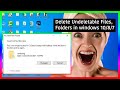 How to Delete Undeletable Files & Folders in Windows 10 or 8 or 7 (No Software)