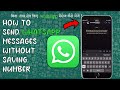 How to send #whatsapp #message without saving number on #iphone| #TECxPACE | #bina number save kiye