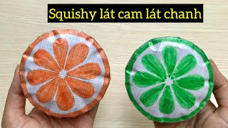 (479) Cách làm Squishy Lát Cam Lát Chanh Bằng Giấy Tập Học Sinh