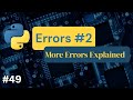 Python Errors Explained Part2 - #49