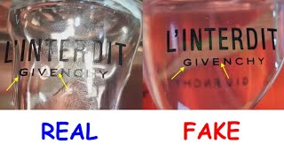 Givenchy L'interdit perfume real vs fake review. How to spot original Givenchy Interdit fragrance