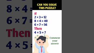 can you solve it || maths puzzles || math game || math riddles #shorts