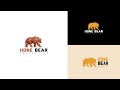 Design topic | HONE bear logo | Logo design | logo topic