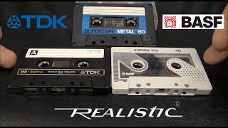 Realistic Supertape Type 4 Metal / BASF Chrome Maxima Design Edition No 4 / TDK ME 90 Pro - Review