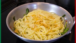 Aglio Olio e Peperoncino without emulsifying the sauce.【Pasta asciutta】