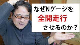 コメントに逆らって「なぜNゲージを全開走行させるのか」について少しお話ししてみました。