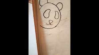 switch board painting 🐼 panda | switch board painting| wall painting 🎨 🐼