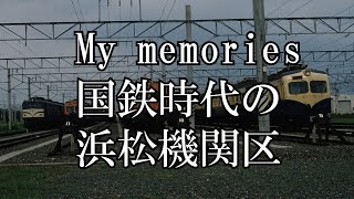 浜松機関区　旧型国電　EF58　ゴハチ　廃車　解体待ち　鉄道写真