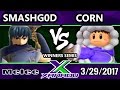 S@X 195 - SmashG0D (Marth) Vs. Corn (Ice Climbers) - SSBM Winners Semis - Smash Melee