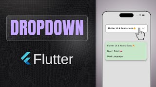 Dropdown Button widget | Flutter