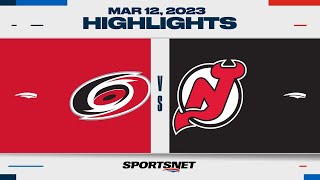 NHL Highlights | Hurricanes vs. Devils - March 12, 2023