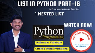 58.Master Nested Lists in Python – Beginner to Advanced Tutorial