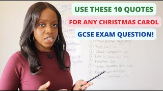 Top 10 Quotes To Use In ANY Christmas Carol Exam Question! | 2024 GCSE English Literature Exam