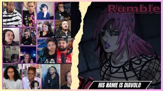 「DIAVOLO REVEAL!!」ジョジョの奇妙な冒険 黄金の風 第33話 REACTION MASHUP