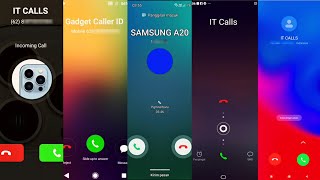 HTC/ OPPO K1/ SAMSUNG A20/ VIVO/ REDMI NOTE 8 incoming calls