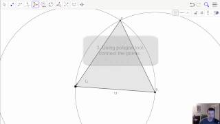 Construction of Equilateral Triangle in GeoGebra