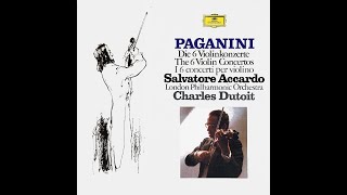 PAGANINI The 6 - 2 Violin Concertos / Salvatore Accardo